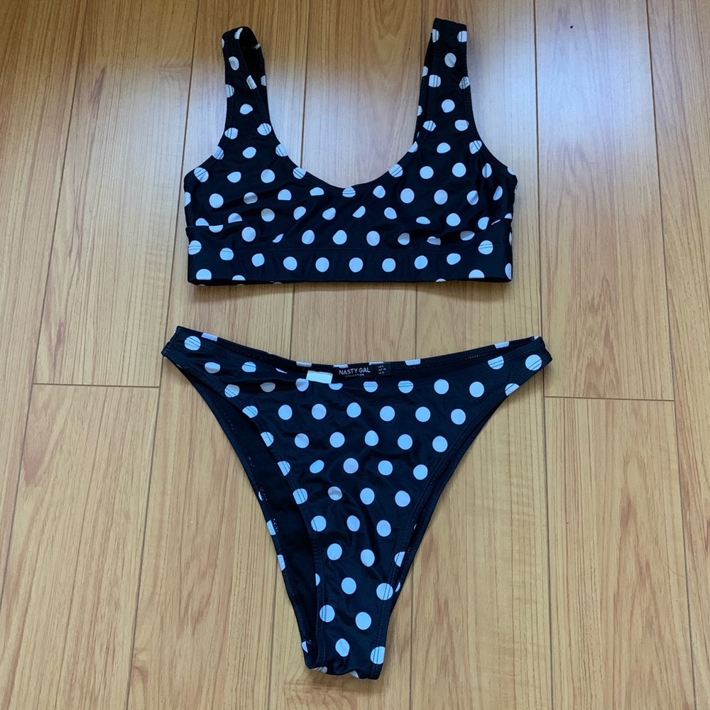 Nasty Gal polka dot bikini